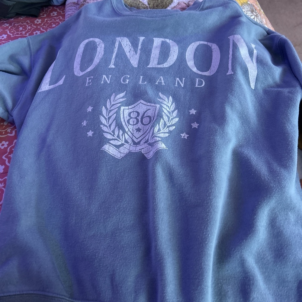 Blue London England Sweatshirt